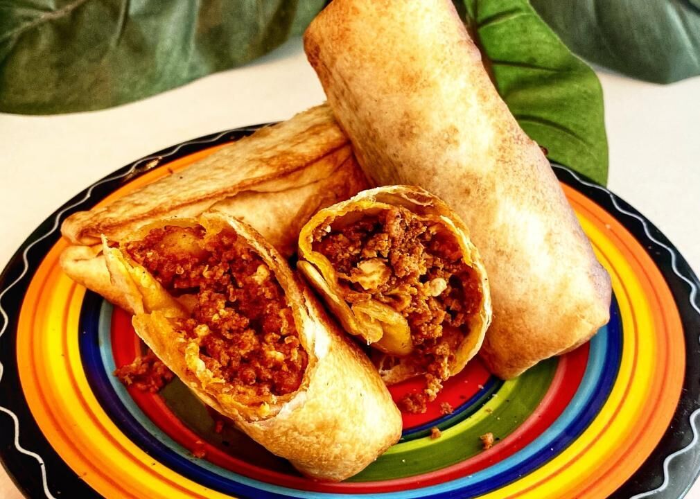 Air Fryer Mini Breakfast Burritos